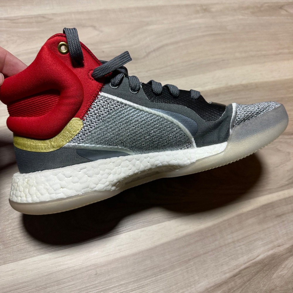Adidas Marquee Boost Thor Marvel Mens Basketball Shoes Grey Red Gold Sz 9 - Picture 6 of 13